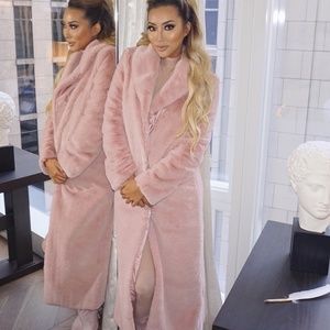 Light Pink Fur Coat House of CB